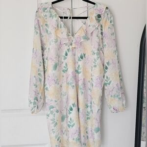 H&M Floral Long Sleeve Dress